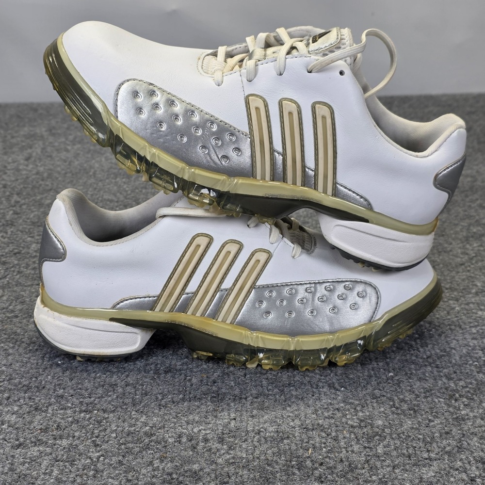 adidas White Silver Tan Athletic Shoes